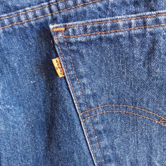Vintage Mens Levis 517 Jeans 40x30 Raw Denim Bootcut Jeans Orange Tab USA 40x30 - Picture 7 of 10